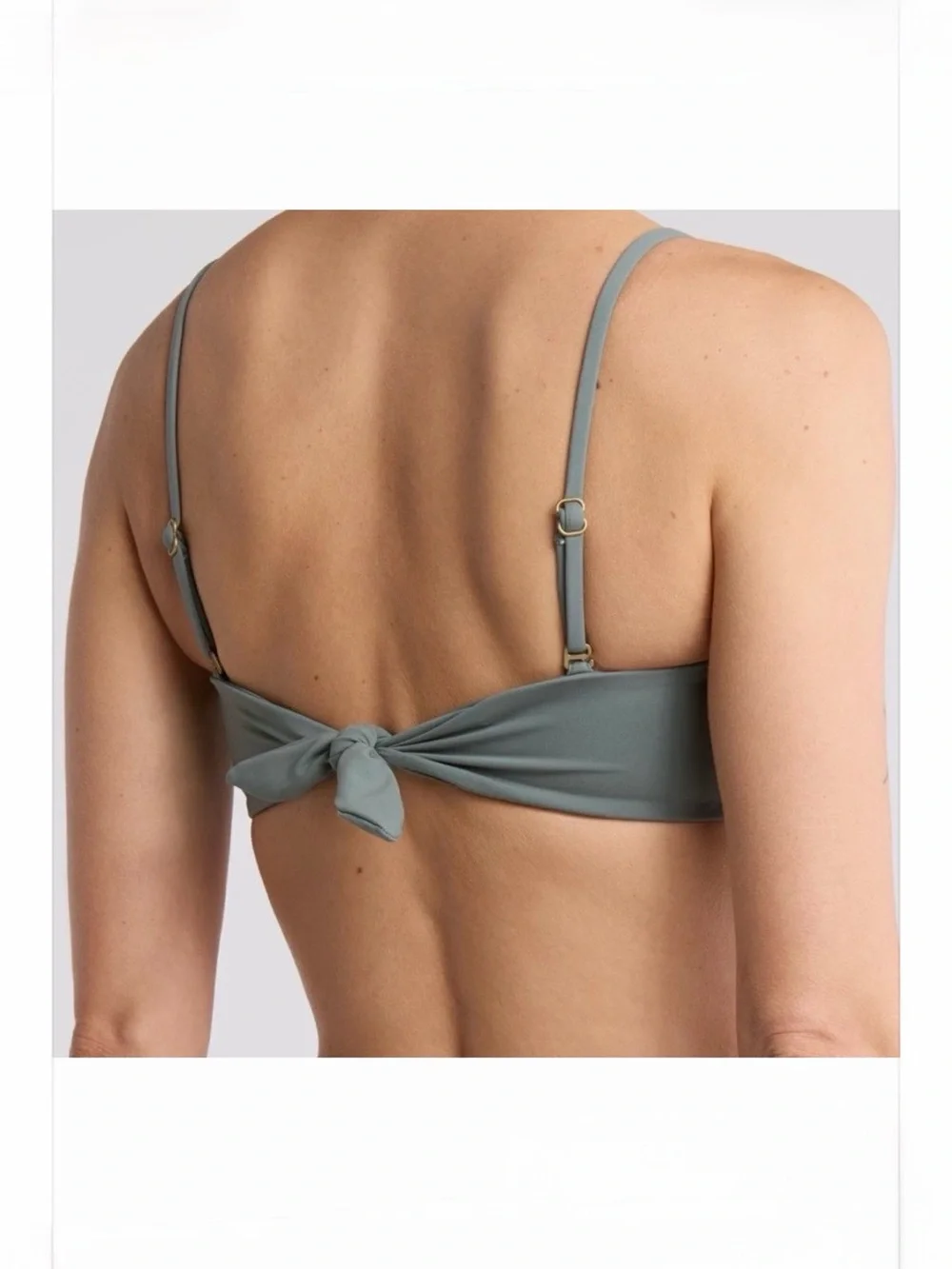 NWT Vitamin A Mila Bandeau Bikini Top Sage Size M